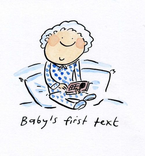 Baby's first text.