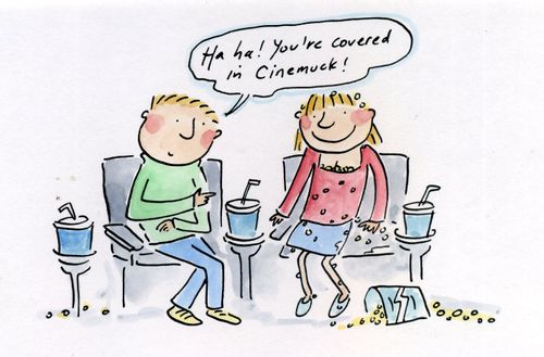 'Ha ha, you're covered in Cinemuck!'