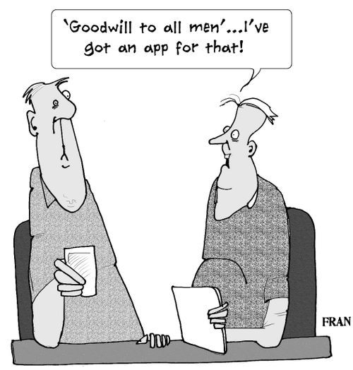 ''Goodwill for all man' I've got an app for that.'