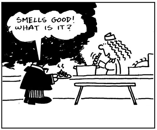 'Smells good, what is it?'