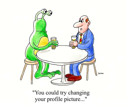 'You could try changing your profile picture...'