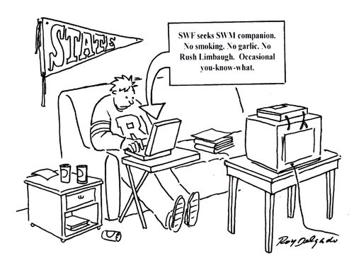 Online dating.
