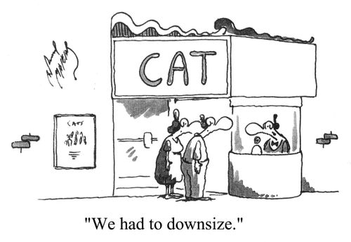 'We had to donwsize.'