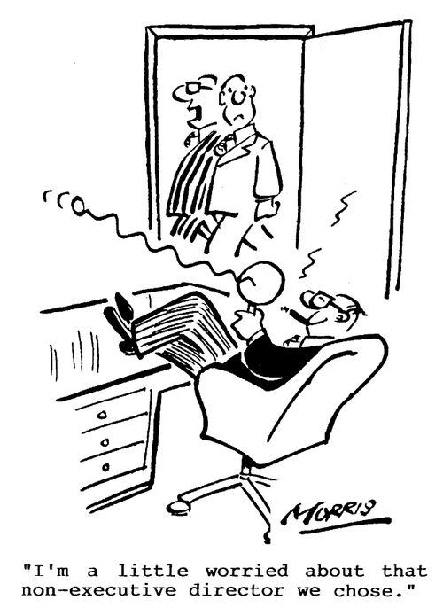"I'm a little worried about that non-executive director we chose."