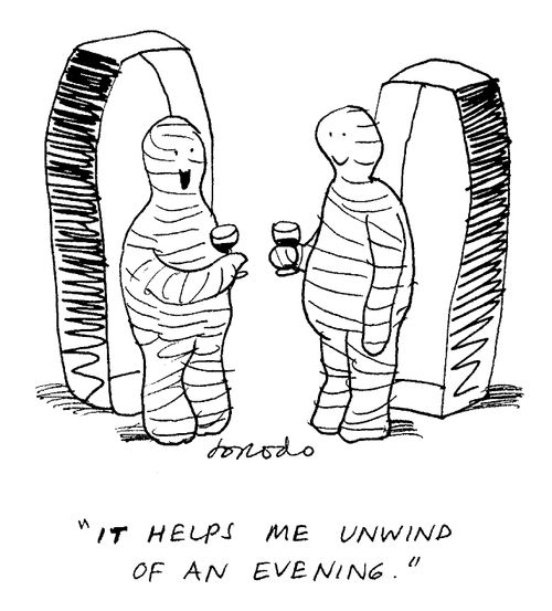 "It helps me unwind of an evening."