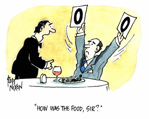 "How was the food sir?"