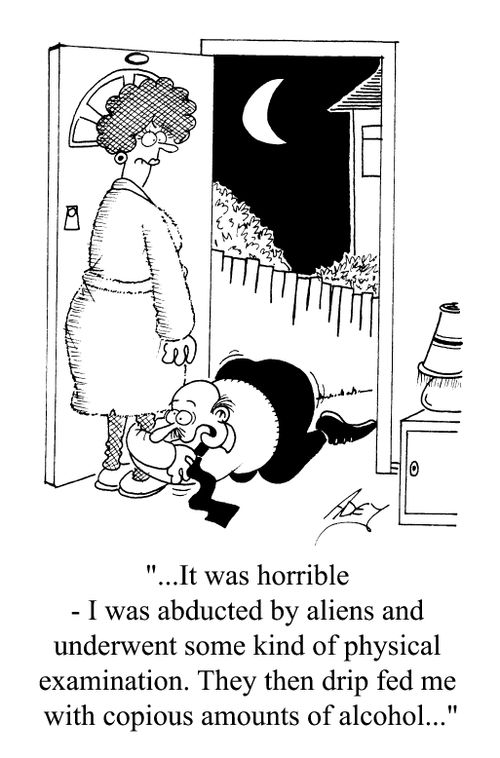 Husband's drunkard excuse
