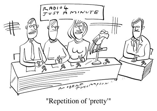 Radio 4 just a minute 'Repetition of 'pretty'''