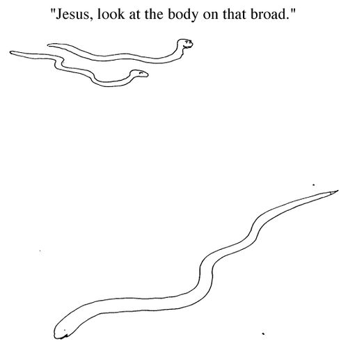 "Jesus, look at the body on that broad"