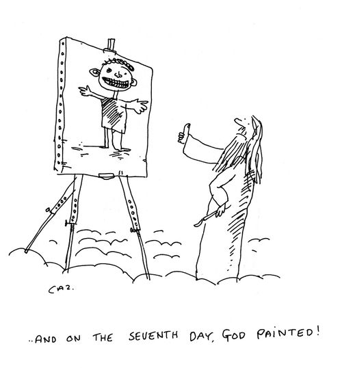 ....And on the seventh day,god painted!