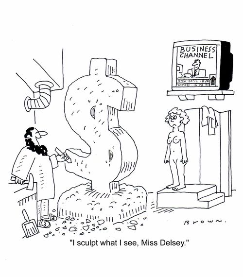 'I sculpt what I see, Miss Delsey.'