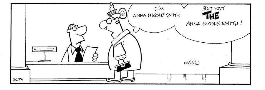 'I'm Anna Nicole Smith - but not THE Anna Nicole Smith!'