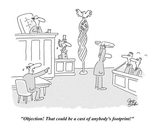 'Objection! That could be anybody's footprint!'