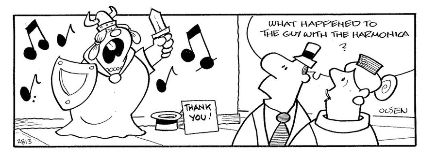 'What happened to the guy with the harmonica?'