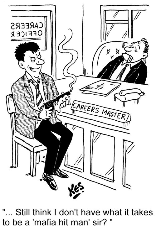 '...Still think I don't have what it takes to be a 'mafia hit man' sir?'