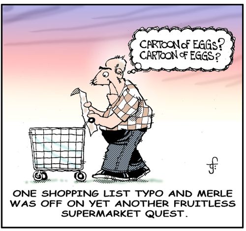 Cartoon of Eggs.