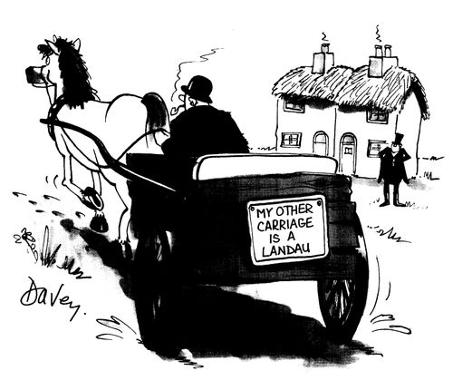 "My other carriage is a Landau."