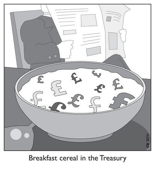 Breakfast cereal in the Treasury.