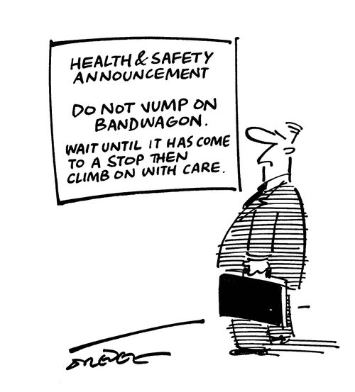 Health and safety announcement.