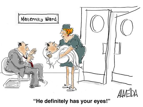 'He definitely has your eyes!'