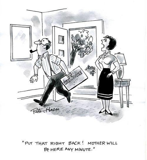 'Put that right back! Mother will be here any minute.'