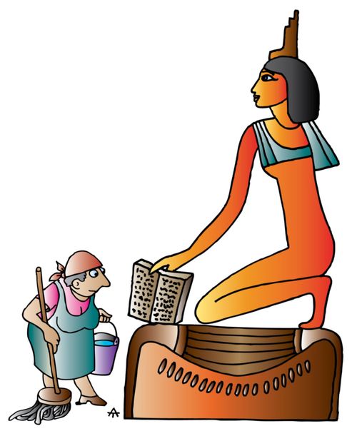 Egyptian Statue Provides Reading Material