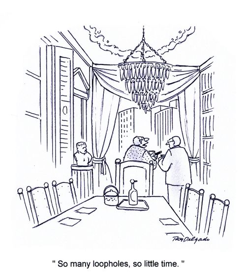 'So many loopholes, so little time.'