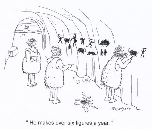 'He makes over six figures a year.'