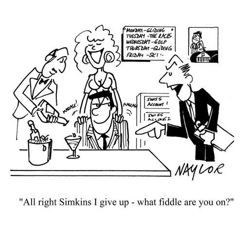 'All right Simkins I give up - what fiddle are you on?'