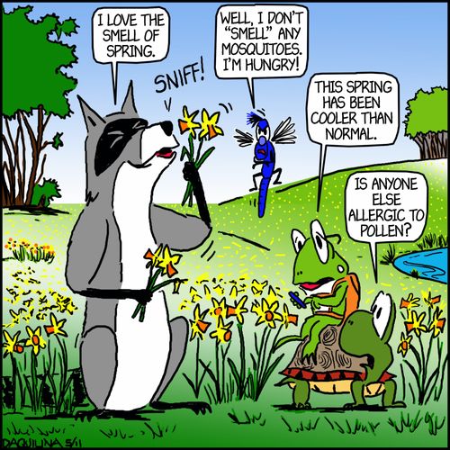 'I love the smell of spring!'
