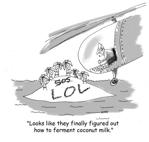 'Looks like they finally figured out how to ferment coconut milk.'