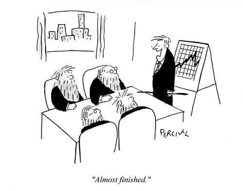 'Almost finished.'