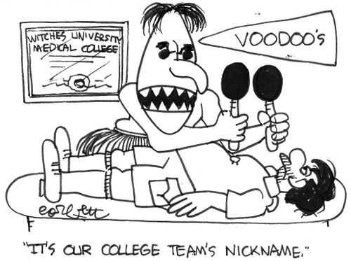 'It's our college team's nickname.' 