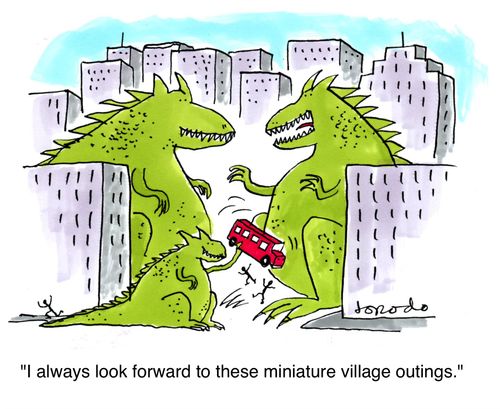 'I always look forward to these miniature village outings.'