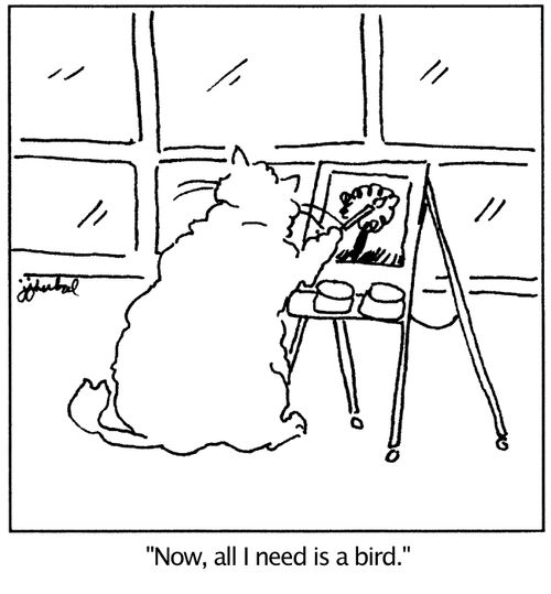 'Now, all I need is a bird.'