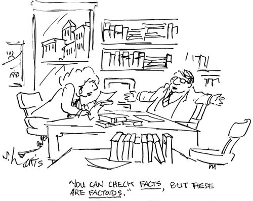 'You can check facts, but these are factoids.'