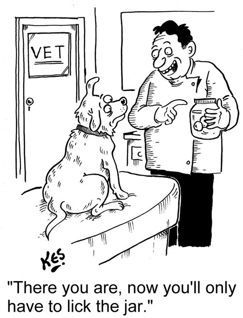 'There you are, now you'll only have to lick the jar.'