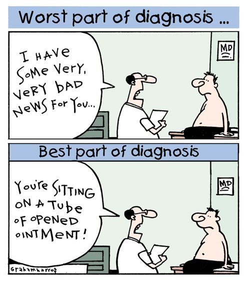 Worst part of diagnosis...'I have some very bad news for you.'