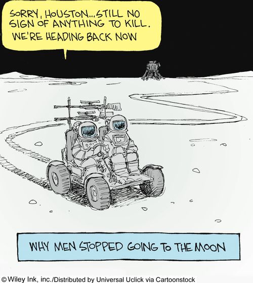 Why men stopped going to the moon.