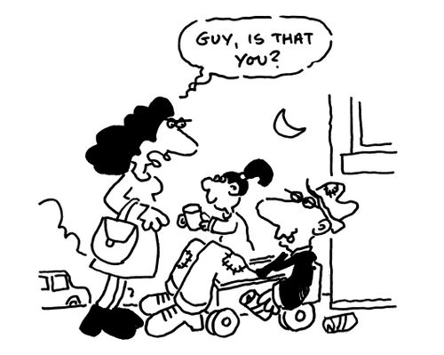 'Guy, is that you?'