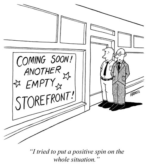 'I tried to put a positive spin on the whole situation.'