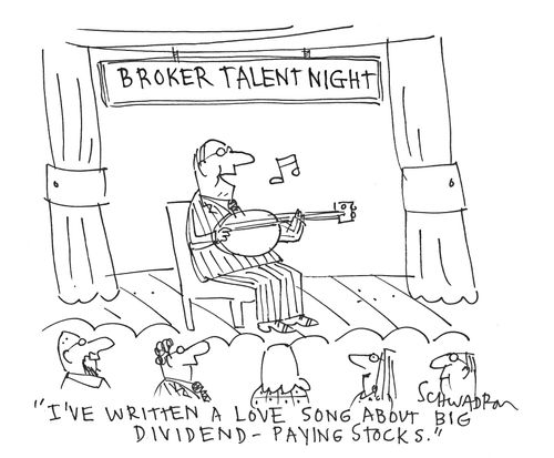 'I've written a love song about big dividend - playing stocks.'