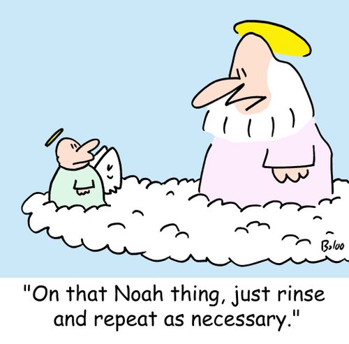 'On that Noah thing, just rinse and repeat as necessary.'