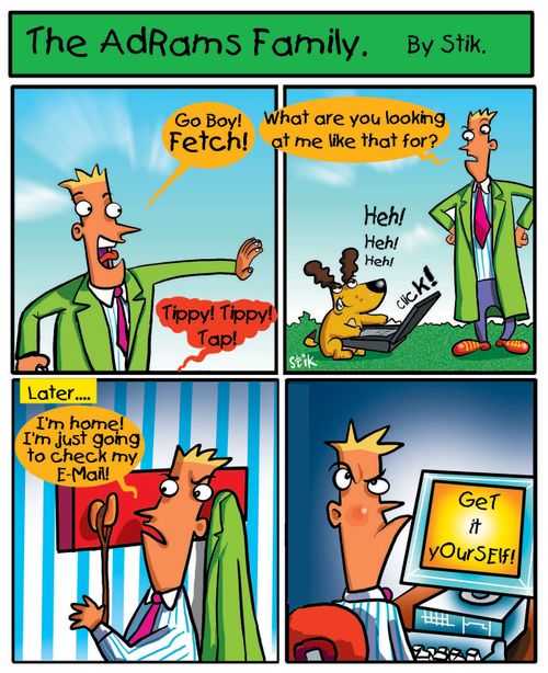 The AdRams Family no.5 - Dog plays trick on owner