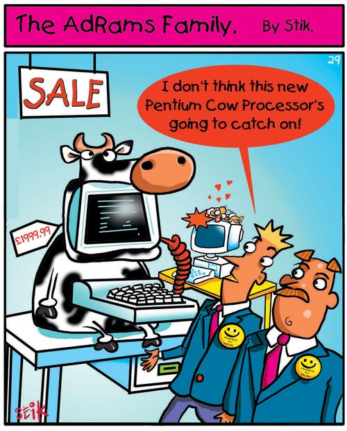 The AdRams Family no.29 - New Pentium Cow Processor
