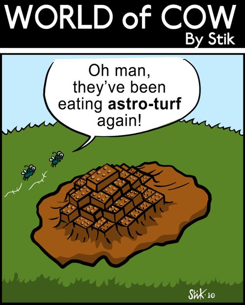 Oh man, they've been eating Astro-Turf again!