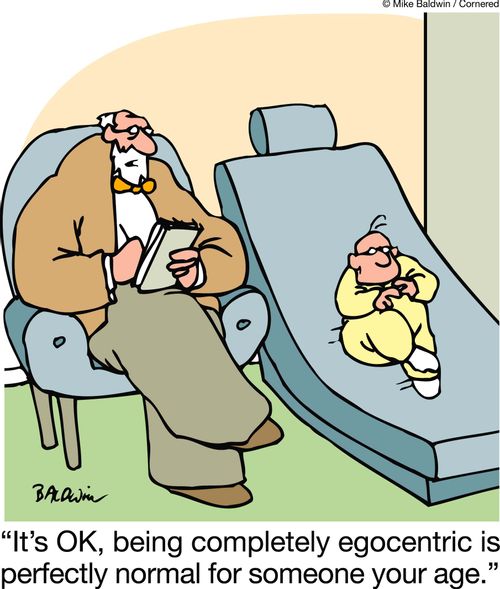 'It's OK, being completely egocentric is perfectly normal for someone your age.'