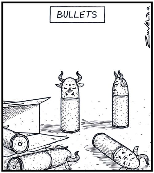 Bullets Bulls in the form of Bullets