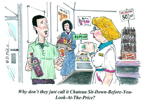 'Why don't they just call it Chateau-Sit-Down-Before-You-Look-At-The-Price?'