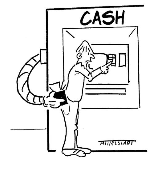 Cash machine steals from customer